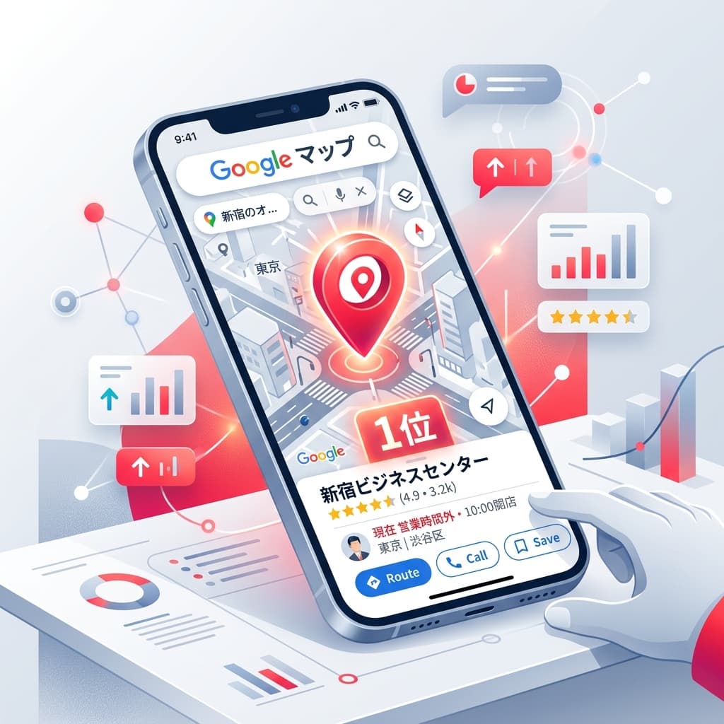 Googleマップ上位表示のイメージ画像